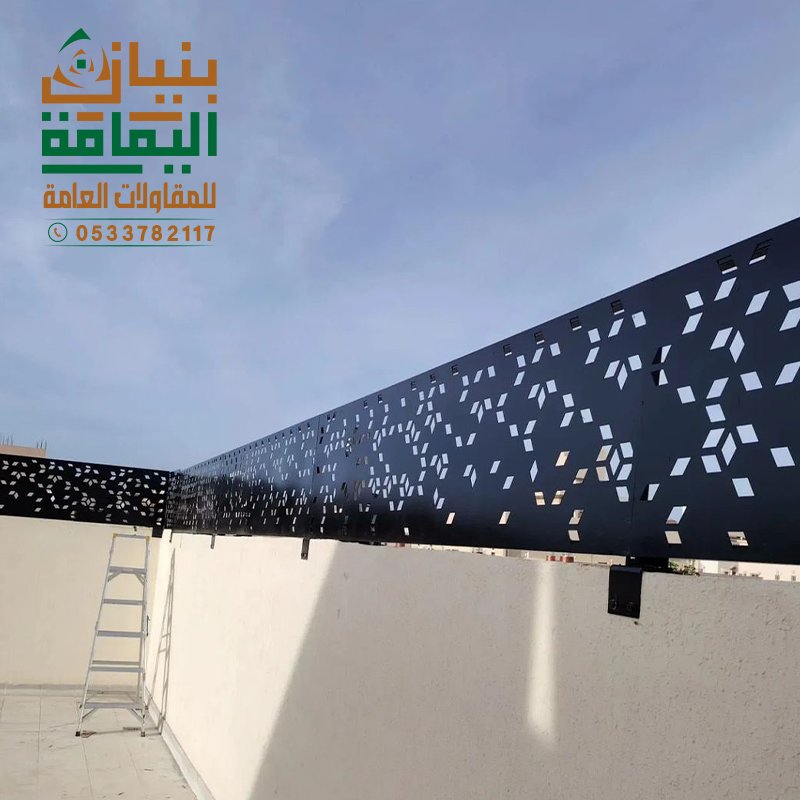 سواتر حديد قص ليزر عصرية لواجهات الفلل بالرياض