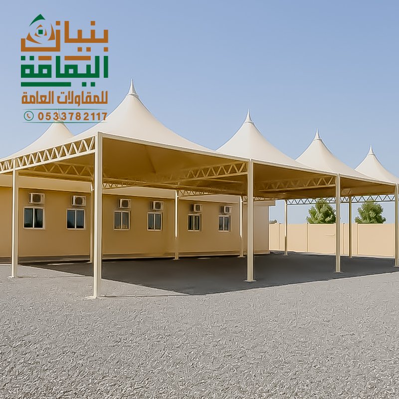 تركيب مظلات حديثة لمداخل المساجد والمناطق المحيطة بها